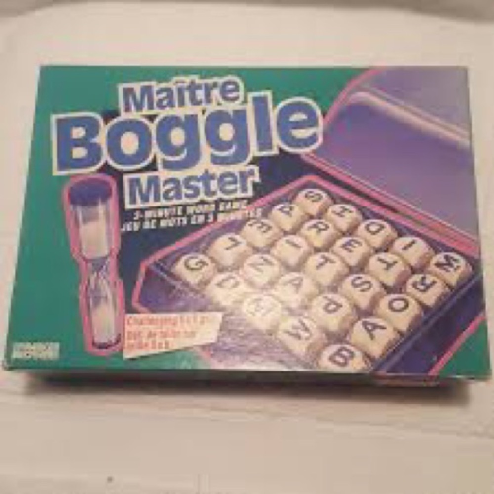 BOGGLE VTG Master "3-Minute Word Game" - Parker Bros